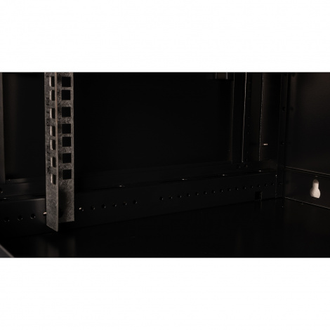 Шкаф 19" телекоммуникационный настенный, 4U 280x600х450 мм, дверь металл, черный